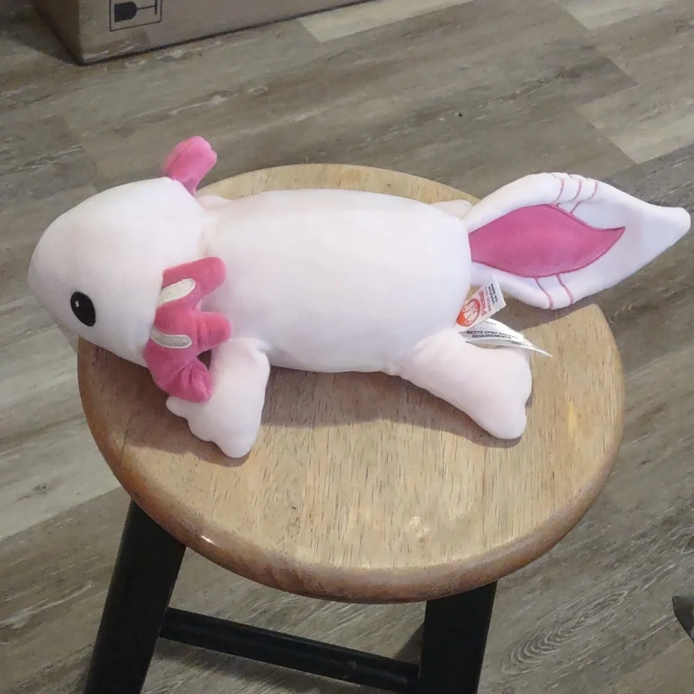 ∆Fiesta Snugglies Pink Axolotl Plush Stuffed animal 10.5in - Picture 4 of 16